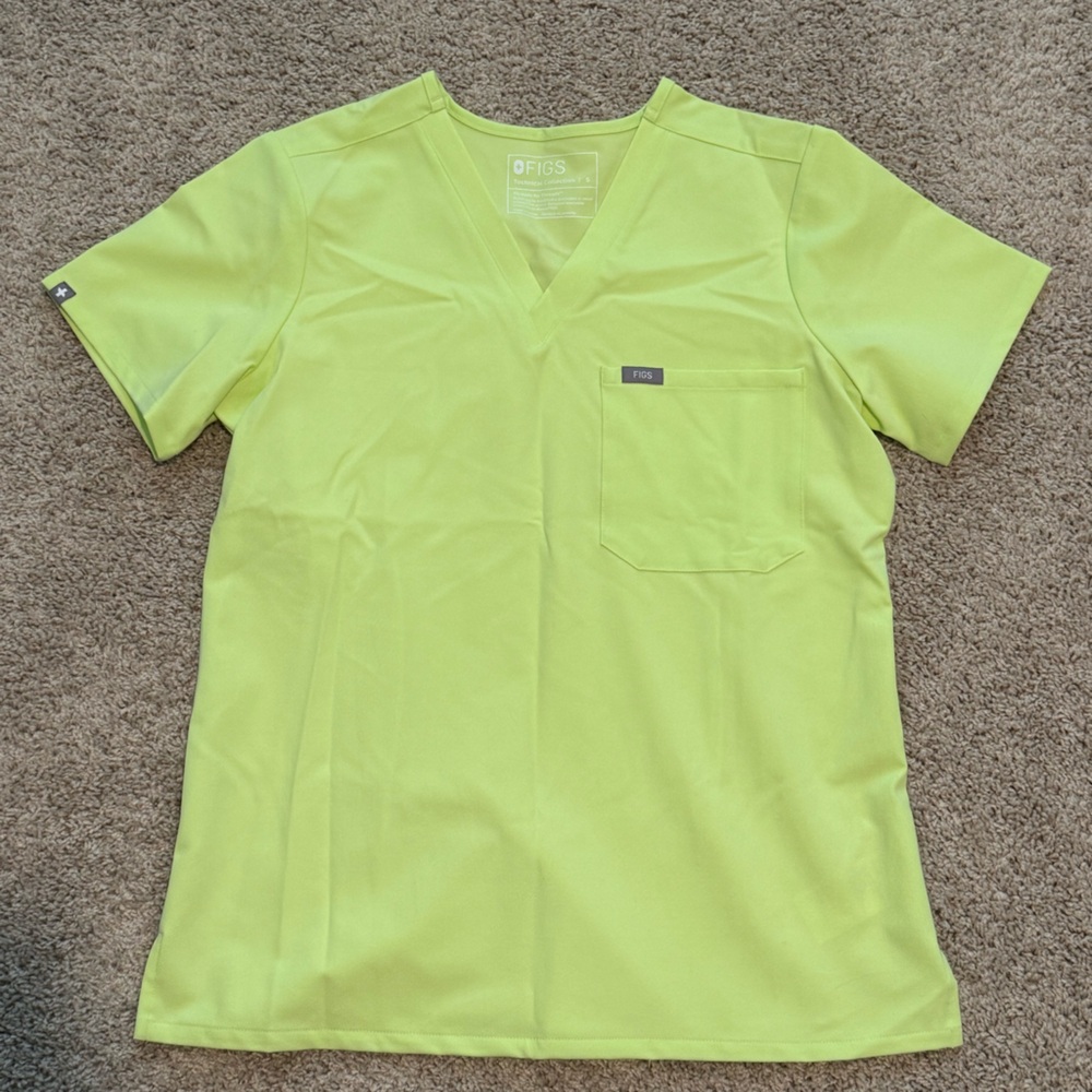 Figs Neon Yellow Women's Blouse